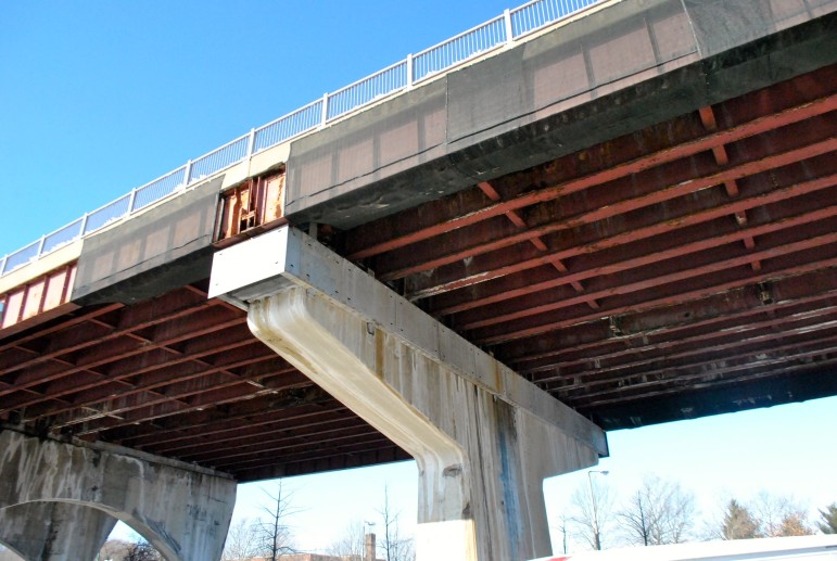 File photo: The crumbling Casey Overpass in Forest Hills.