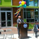 State Rep. Jeffrey Sánchez, D-Jamaica Plain, speaks at the ribbon cutting for the Nurtury Learning Lab on June 16, 2014.