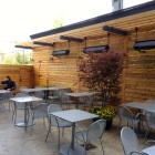 The patio behind Simpli Bar & Bites