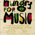 Poster for "Hungry for Music," a fundraiser for the JP Music Festival