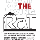 Poster for "Night of the Living Rat," a fundraiser for the JP Music Festival