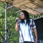 Bri of Hands to the Sky sings at the Jamaica Plain Music Festival, Saturday, Sept. 6, 2014.