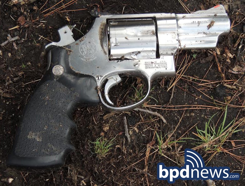 Loaded gun found on Tuesday, April 21, 2015.